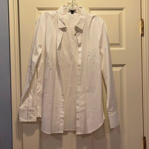 Ann Taylor suiting button down - size 12, white, no tags but never worn